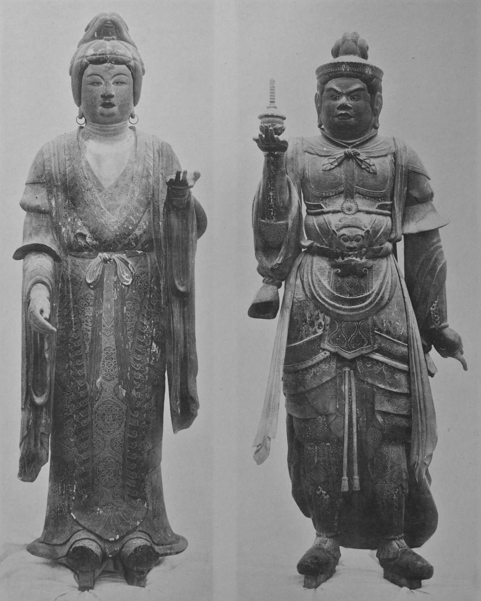 毘沙門天立像・吉祥天立像（金堂）