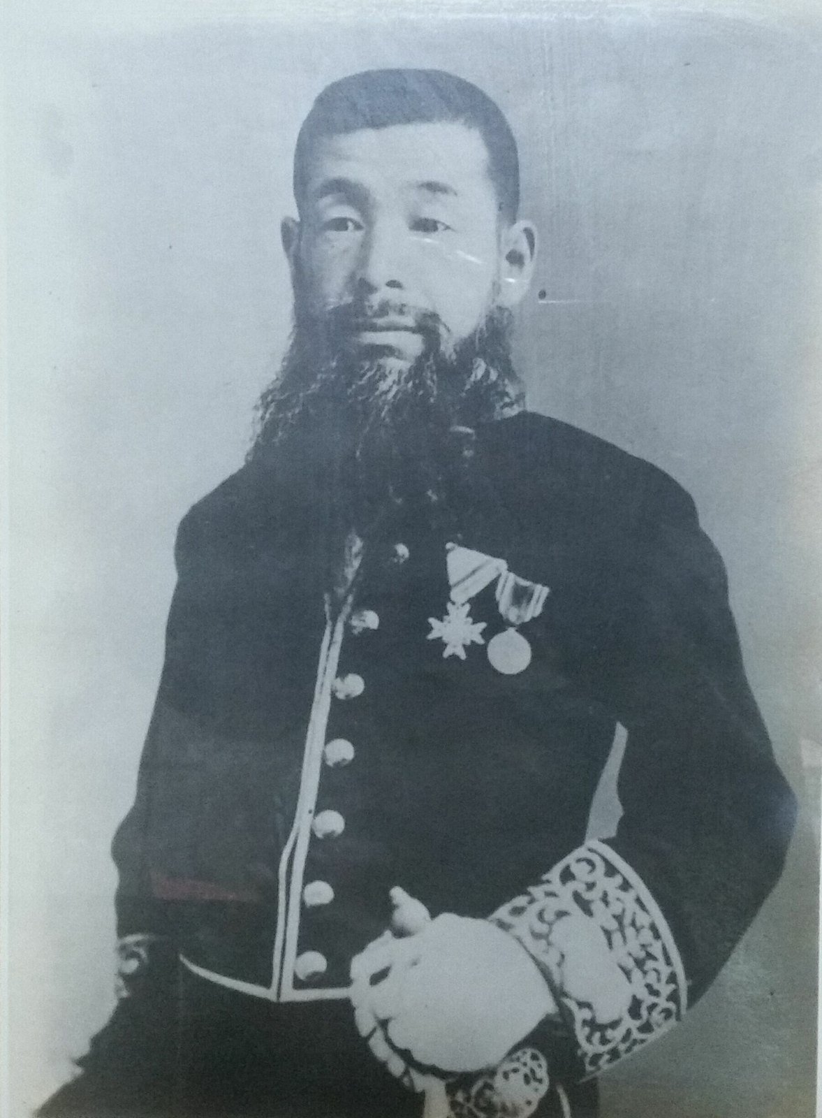 Formal portrait wearing his decorations. The date is not recorded (he died in 1916).