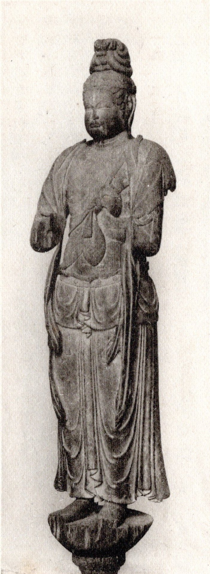 旧講堂木彫仏群　伝衆宝王菩薩立像