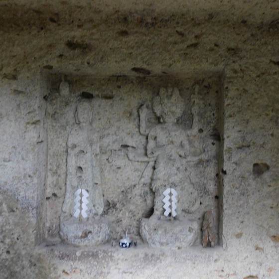 Iwamoto Kannon cliff carvings
