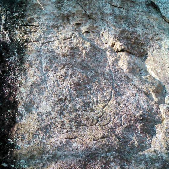 Thirty-three Kannon cliff carvings at Zaku
